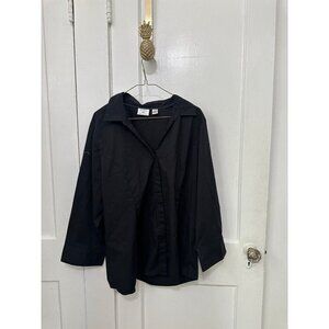 Riders by Lee women’s size 1x – large black button down shirt